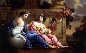 Simon Vouet - The Muses of Urania and Calliope