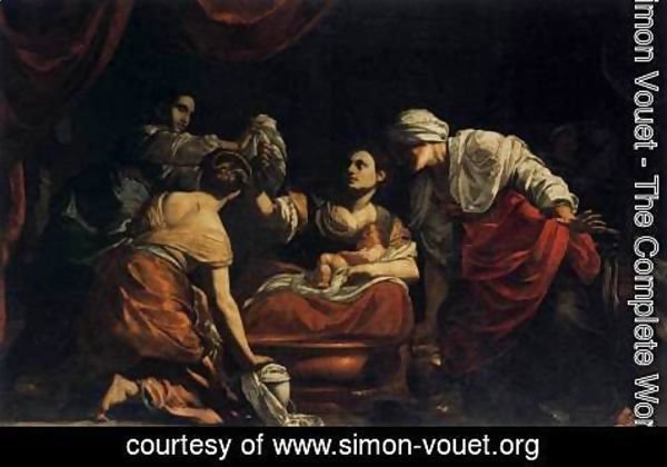 Simon Vouet - Birth of the Virgin c. 1620